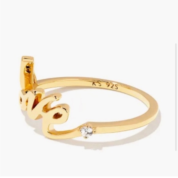 LOVE Script Ring - Picture 2 of 6